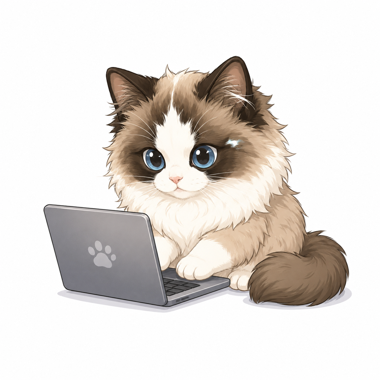 小猫用电脑整理内容